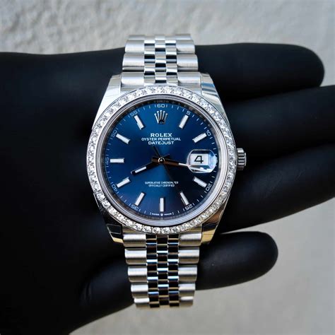 rolex 41 datejust oyster smooth bezel blue index|rolex datejust 41 specifications.